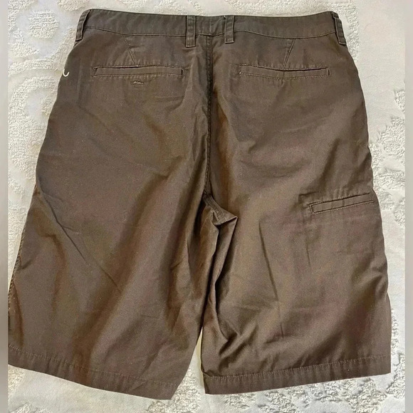 Quicksilver Boarding Apparel Men's Brown Casual Chino Shorts - Picture 3 of 6